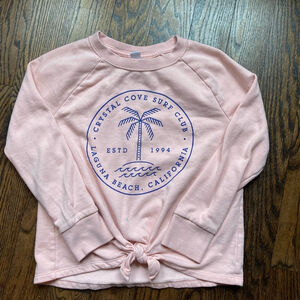 Girls Old Navy Pink Graphic Sweatshirt Size L (10-12)